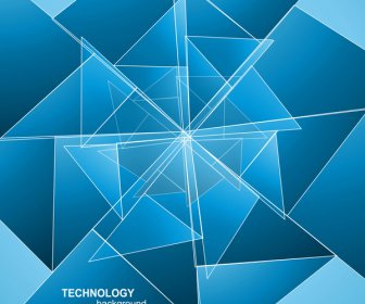 Abstract Stylish Technology Blue Colorful Wave Background Vector