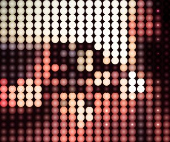 Abstract Texture Background For Lights Circle Bokeh Vector