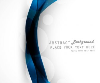 Vector Abstracto Colorido Elegante Círculo Azul Ola Tecnología Ilustración