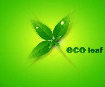 Abstract Vector Natural Eco Green Lives Background