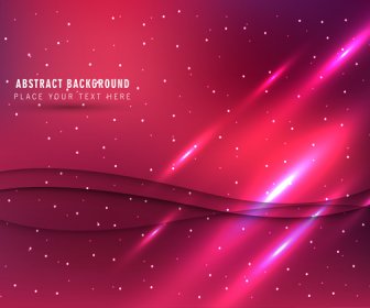Abstract Wave And Light Red Background