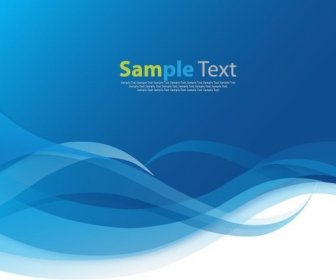 Abstract Waves Blue Background Vector Illustration