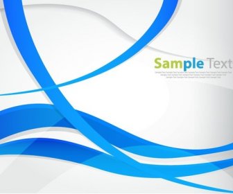 Abstract Waves Design Vector Background