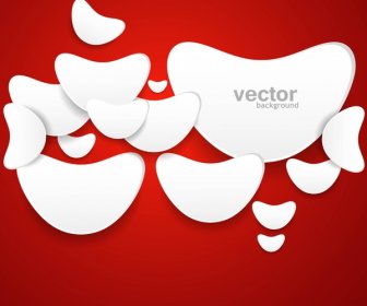 Abstract White Circle Illustration Background Vector