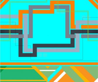 Abstraction Layout Vector Illustration With Colored Style