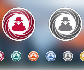 Adware Icons Set Vector Free Download