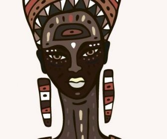 アフリカの女性のデザインのベクトル