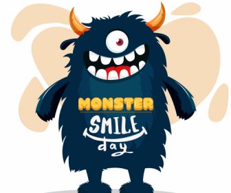 Alien Monster Icon Funny Cartoon Character Sketch