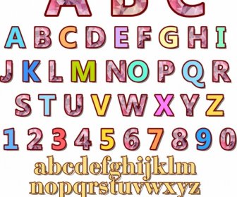 Décoration Polygonales Colorées D’alphabet Décor