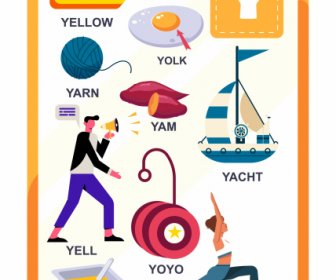 Alphabet Bildung Vorlage Y Buchstaben Symbole Skizze
