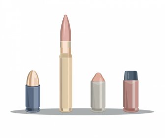 Ammunition Design Elements Shiny Modern Vertical Sharp Shapes Sketch