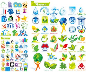 And Ecological House Icon Vector
