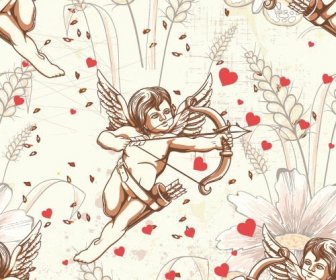 Ilustração Vetorial De Cupido Anjo