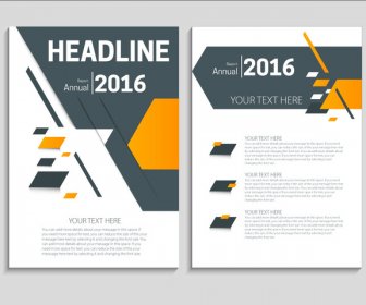 Annual Report Brochure On Abstract Modern Style Background
