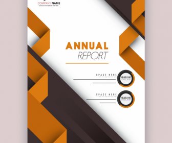 Annual Report Template Modern Elegant 3d Decor
