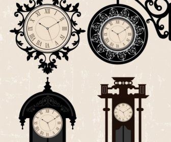 Orologi Antichi Modelli Eleganti Stili Isolamento