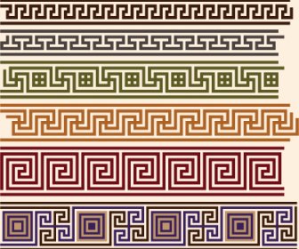 Antikes Dekoratives Muster Grenze Vektor