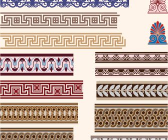 アンティーク装飾的なパターンの国境ベクトル