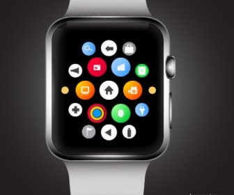 Design De Maquete Do Smartwatch Da Apple