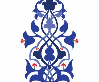 アラベスクイスラム装飾テンプレートエレガントなフラット対称形状