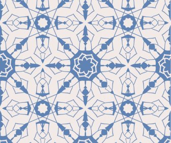 アラビアパターンテンプレート幾何学的錯覚繰り返し図形アウトライン