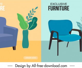 armchair furniture advertising posters elegant decor classic design