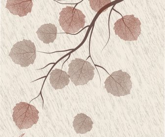 Осенние листья искусство фон
