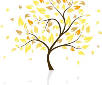 Autumn Of Tree Design Vector Ser