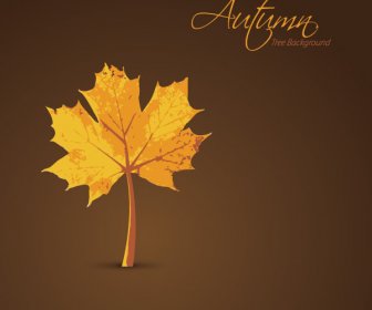 秋のツリーの背景のベクトル