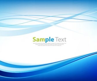 Awesome Abstract Blue Business Technology Wave Vector Background