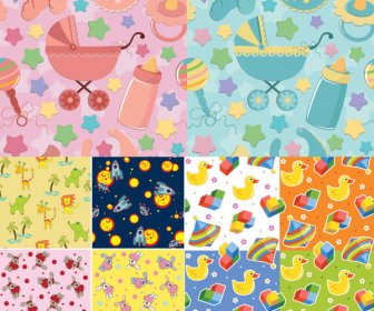 Baby Cloth Background Vector
