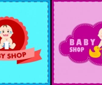 Baby Shop Logotipos Cute Kid Icono