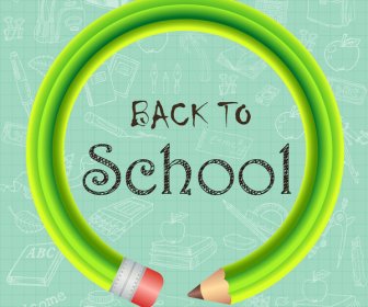 Back To School Background With Pencil