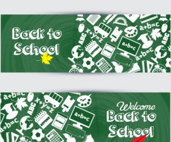 Zurück Zu Schule-Banner
