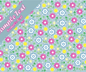 Background Card Design With Flowers