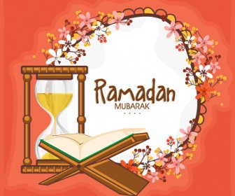 Background Ramadan Mubarak Vector Design Set