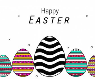 Fundo Com Chapéu De Ovos E Ilustração Vetorial Paisagem Feliz Easter Cartão De Saudação #5