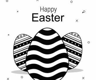 Background With Eggs Hat And Landscape Vector Illustration Happy Easter Greeting Card -6
