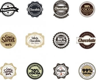 Badge With Labels Vintage Styles Vector