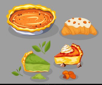 Elementos De Diseño De Panadería Diseño Retro Pan Pastel Boceto