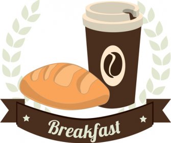 Bakery With Coffee Breakfast Background Art