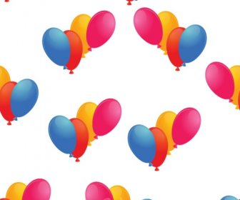 Balloons Seamless Background