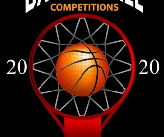 Basket Banner Bola Keranjang Ring Nomor Dekorasi