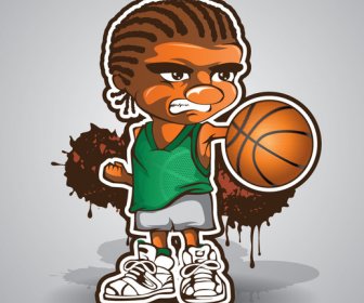 Basketball Player Emoticon