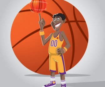 Ilustrasi Pemain Bola Basket