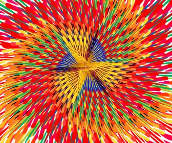 美麗的抽象多色圓圈五顏六色的虛線圖案背景向量
