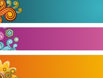 Beautiful Banners Vector Graphic