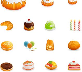 Schöne Kuchen Symbol Vektor-Grafiken