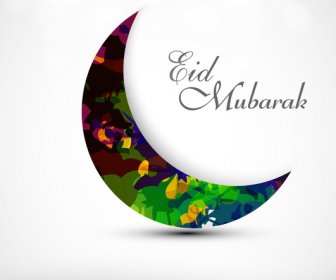 Güzel Kutlama Ramazan Kareem Parlak Renkli Vektör