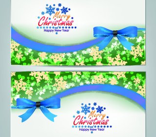 Beautiful Christmas Cards Design Vector